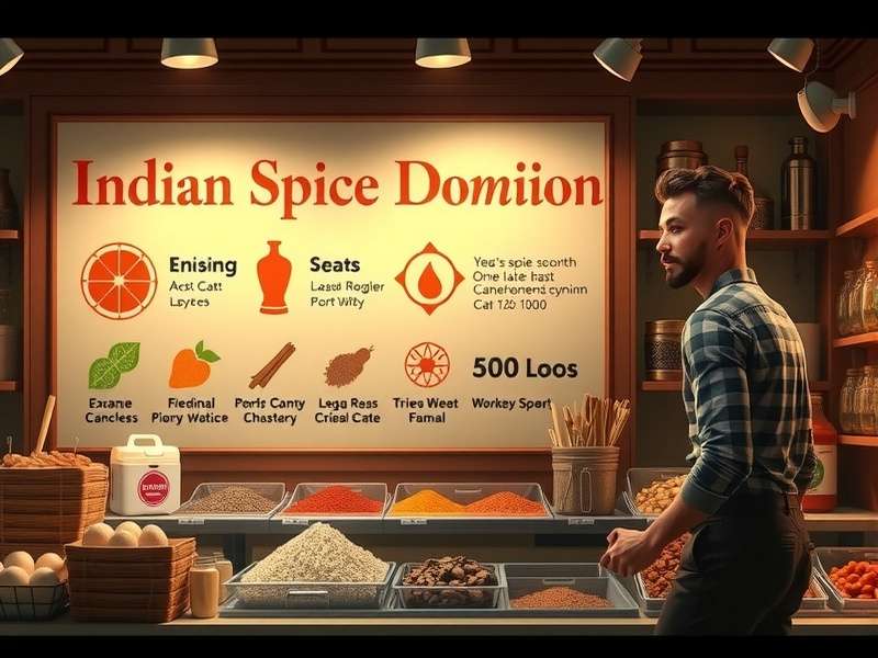 Indian Spice Dominion Market Screen